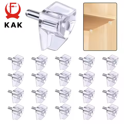 KAK 20PCS 5mm Shelf Pegs Shelf Support Pins Cupboard Cabinet Shelf Support Brackets Shelf Holder Loc