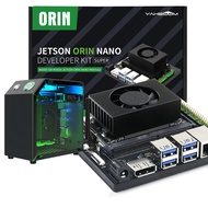 Jetson Orin Nano 4GB 開発ボードキット34TOP算力、Jetsonハウジング、RGB冷却ファン、USBマイクカメラ、電子キットSUPERの更新をサポート (Orin Nano 4G