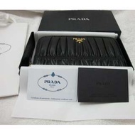 Prada 1M0506 Nappa Gaufre Nero 長銀包 Wallet