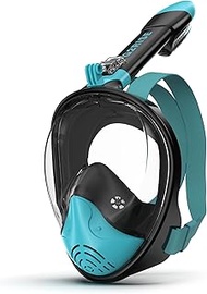 G2RISE Full Face Snorkel Mask Adults Snorkeling Set Gear with Detachable Camera Mount, Safe Breathin