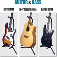 KAWES Guitar Stand Collapsible Iron Tripod Guitar Stand From 25 to 30-Inch