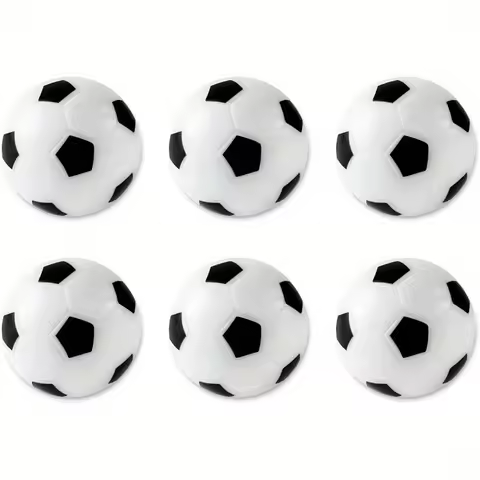 6 Packs Table Soccer Foosball Replacement Balls, Official Table Soccer Balls, Tabletop Football Ball