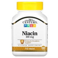 21st Century, Niacin, 100 mg, 110 Tablets