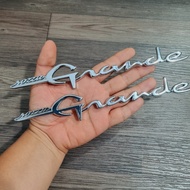 Bộ tem chữ nổi Yamaha Nozza Grande chất liệu nhựa cứng mạ crom bóng đời củ đời mới