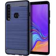 For Samsung Galaxy A9 2018 A8s A9 Pro A90 5G Silicone Case Shockproof Back Cover For Galaxy C10 Plus C7 2017 c8 J7 Plus Soft Cases for Samsung C7 Pro Carbon Fiber Case Coque Fundas