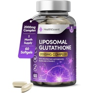 Liposomal Glutathione, 2000mg Complex with Vitamin-C and Collagen Peptides, Liposomal Vitamin C, Glu
