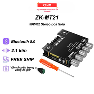 ZK-MT21 Bo mạch bluetooth 5.4 khuếch đại âm thanh 2.1 stereo + sub công suất 300w đóng loa DIY