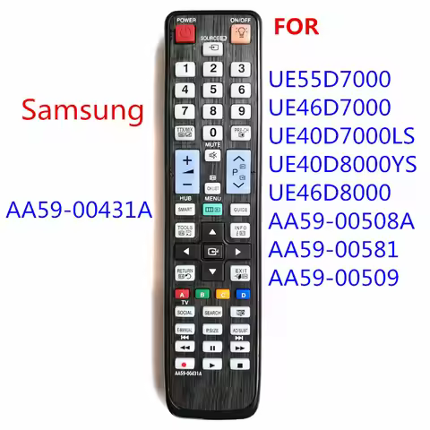 New Replacement AA59-00431A Fit For Samsung 3D Smart TV LCD LED Player Remote Control PS51D8000 PS64