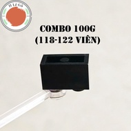 Combo 1 ounce of 1x2 tall black tiles