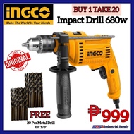 Ingco ID68016P / ID6808 Impact Drill 680w 13mm with Hammer and Variable Speed Function 680W SUPER SE