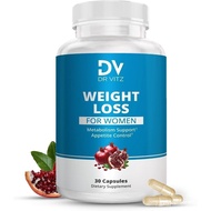 Weight Loss Pills for Women – Fat Burner & Appetite Suppressant – Metabolism Booster with Chromium, 