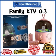 [Ready Stock] Family KTV Q-3 Portable Bluetooth Speaker  3D Stereo Surround Sound Function V5.0