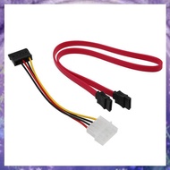 [P K A M]  1 SATA Power Adapter Cable and 1 SATA Data Cable