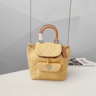 COACH 蔻馳 RIYA 21 黃色 女款 迷你尺寸 背囊 雙肩袋 款式0259