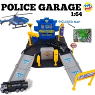 Police GARAGE Children's Toy Car 1:64
