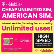 USA SIM Card T-Mobile | 5G/4G LTE Unlimited High Speed Data | Unlimited Calls & Texts (US Mainland/H