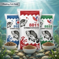 Makanan Ikan Air Tawar Floating Feed Loose Pack – 8811 / 8833 / 9922 (Pellet Halus / Sederhana / Bes