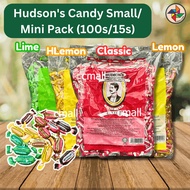 [HALAL] Hudson’s Hard Candy Classic / Lime / Lemon / Honey Lemon Small / Mini / Mix Pack 100pcs / 15