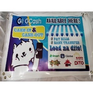 【hot sale】 Gcash signage tarpaulin with hole