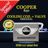 MINI COOPER R50 ORIGINAL COOLING COIL + EXPANSION VALVE (CAR AIRCOND SYSTEM) UNDER DASHBOARD
