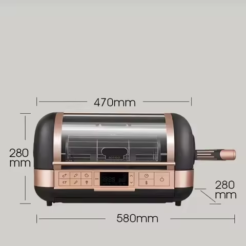 Desktop 220v 12L Electric Oven Air Frying Oven Household Small Baking Multifunctional Automatic Rota