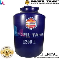 Tangki Air Plastik Profil Tank 1200 Liter Kimia Chemical TDA Toren