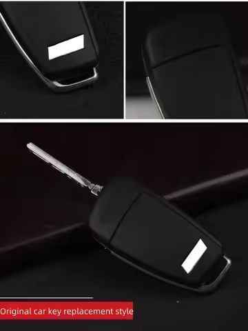 Suitable for Audi folding key Case A3 S3 Q3 A6 TT Q7 R8 Modified sports car style key case rear cove