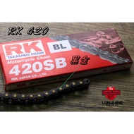 [Wheel Workshop] RK Black Gold Chain Dedicated BL420SB 120 Mesh MSX Z125 Jinwang Changed 420 Chainri