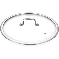 Stainless Steel Glass Lid for 11 Inch Pans and Pots, Tempered Cover for Cooking Pans, Dishwasher & O