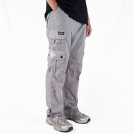 NVSR Long Cargo Track Pants Grey | Grey Parachute Cargo Pants