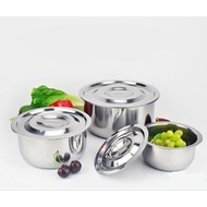 👉READY STOCK👈 Stainless Steel Pot / 14-30cm / Indian Pot 不锈钢锅