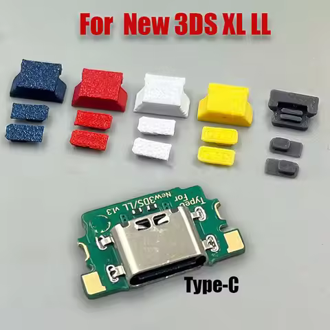 YUXI 1Set For New 3DS XL LL Charging Port Replacement Convert to USB-C Mod USB Type C Charging Socke
