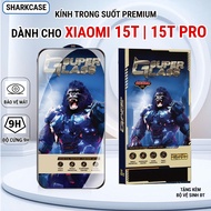 Xiaomi 15t, 15t pro premium transparent tempered glass full screen phone screen protector