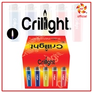 Crilight  Flint Gas Lighter mancis lighter Solid color lighter box 50pcs