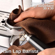 Barista Cleaning Waffle Towel High Absorbent 30x30cm High Absorbency Coffee Bar Equipment Towel