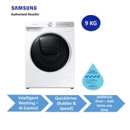 Samsung WW90T754DWH/SP QuickDrive Front Load 9kg Washer | No Dryer Function | AI Control