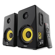 Majority Bluetooth Active Bookshelf Speakers with 70 Watts Power | Hi-Fi Powered Speakers, Kevlar Ye