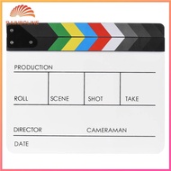 Acrylic Director Video Scene Clapperboard Movie Film Clapper Cut Prop