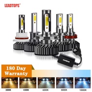 LEADTOPS 1 Pair 10000LM H4 H7 LED Car Headlight Bulb H11 H3 H8 H1 9006 9005 HB3 HB4 H27 880 Auto LED Headlight Fog Light Bulb Canbus Fog Lamp 60W 12V