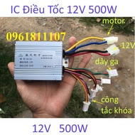 IC điều tốc 12V 250W motor có chổi than dùng cho motor giảm tốc 12V động cơ giảm tốc 24V chế xe điện