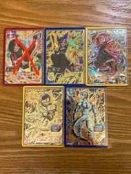 ($100 四張) 港版七龍珠英雄卡(第9彈) 4星卡 — UMT9-047 魔神薩魯莎/ UMT9-048 時空界王神/ UMT9-061 黃金合金庫拉/ UMT9-060 合金庫拉