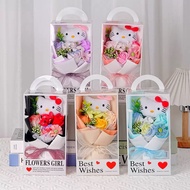 kitty Flower Bouquet Hello + Box For Important Days