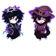 RBLX Forsaken Acrylic keychains two time & azure, Cute cartoon game Character pendant