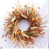 Autumn Harvest Wreath Grain Door Decoration Wall Decoration Hanging Decoration Source24Inch/62cm Sen