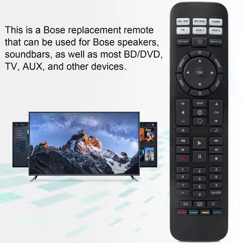 Bose Multifunctional Replacement Remote suitable for Bose CineMate 520, 220, 130, 120 SoundTouch,Sol