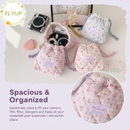 FLYUP Cute Quilted Cotton Camera Pouch for CCD, Shoproof Dustproof VN