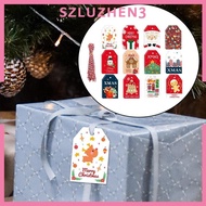 [Szluzhen3] 6x Christmas Tags Christmas Decorations Tree Hanging Ornament with String Hanging Tag Labels Christmas Gift Tags for Present