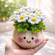 Mini flower pot made of zinc velvet, pot size 6*9cm, as a gift March 8 October 20 November 20
