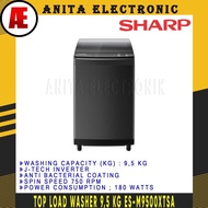 Terlaris Mesin Cuci Sharp 1 Tabung 9,5 Kg Top Load Inverter Washer