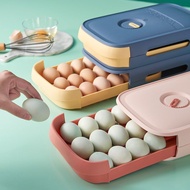 Refrigerator Egg Storage Box Drawer-Type Crisper Drawer-Type Stackable Household Large Capacity plus Double Layer